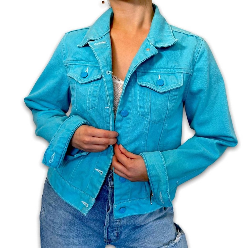 Polo Jeans Co. Ralph Lauren Teal Denim Saturday Jacket